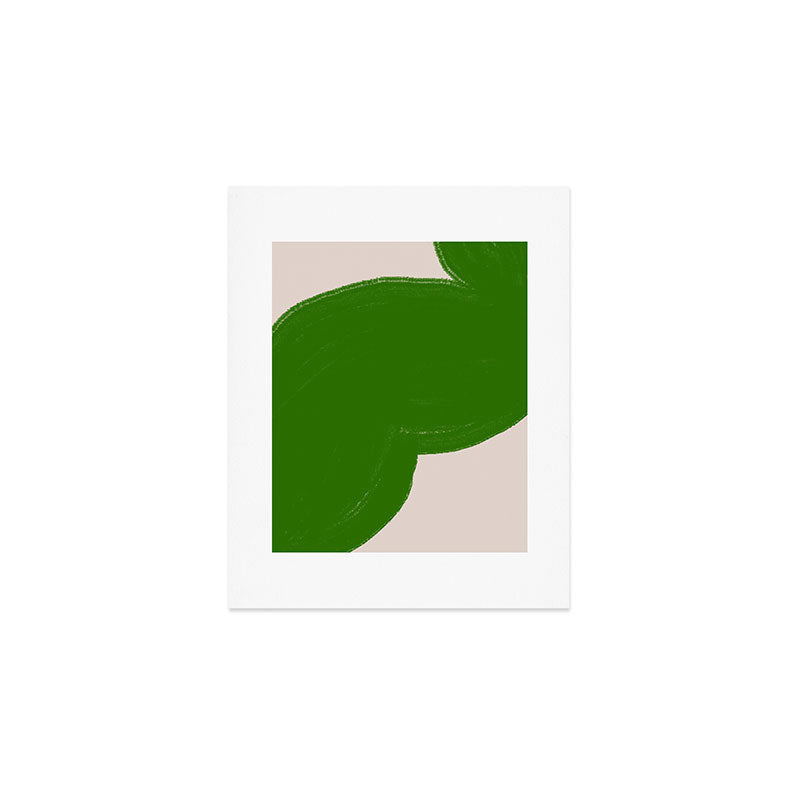 Green Summer Vibrant Shape Art Print Gallery Image 1