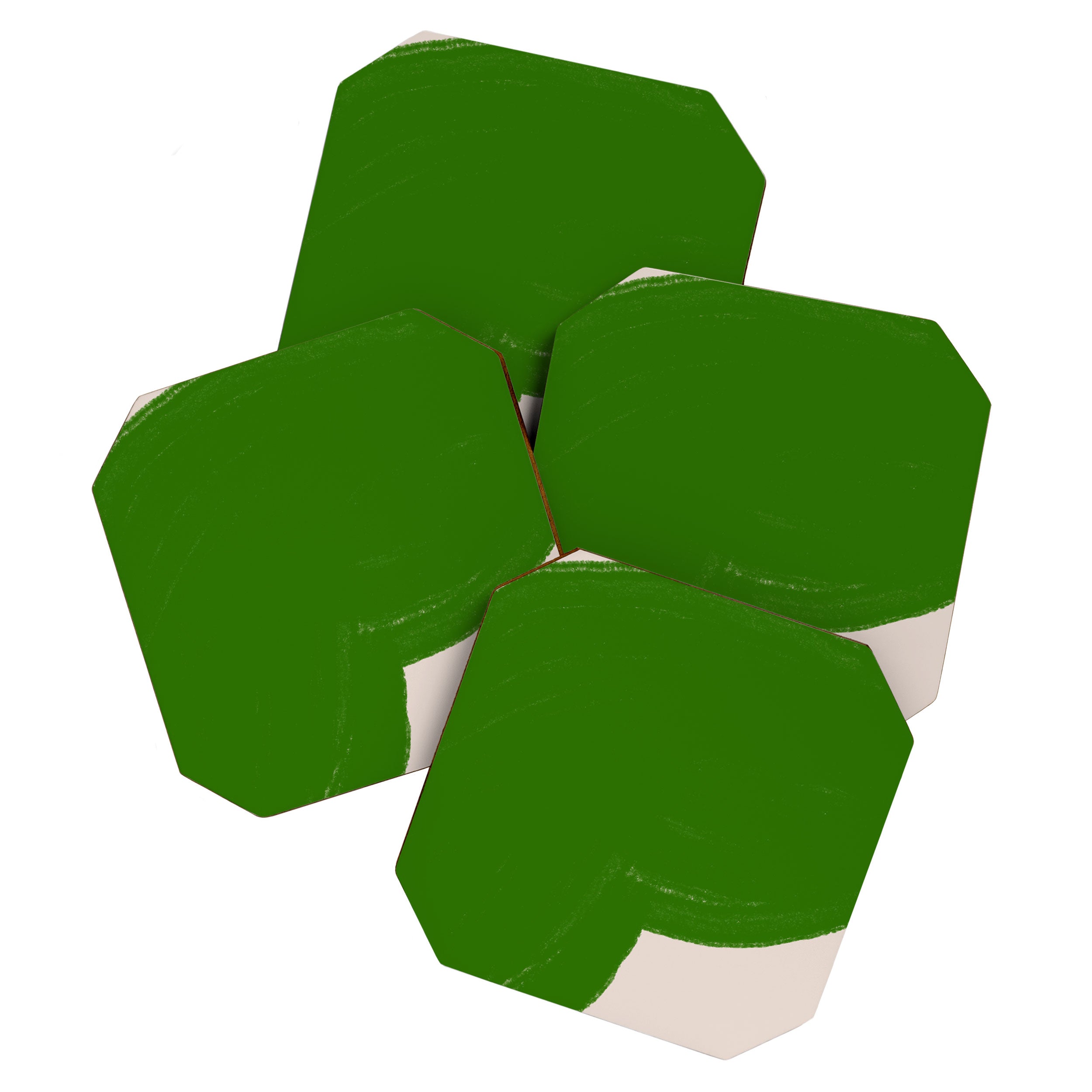 Green Summer Vibrant Shape Coaster Gallery Image 1