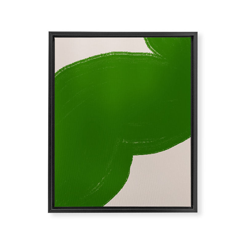 Green Summer Vibrant Shape Framed Canvas Print Gallery Image 6