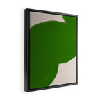 Green Summer Vibrant Shape Framed Canvas Print Gallery Image 2