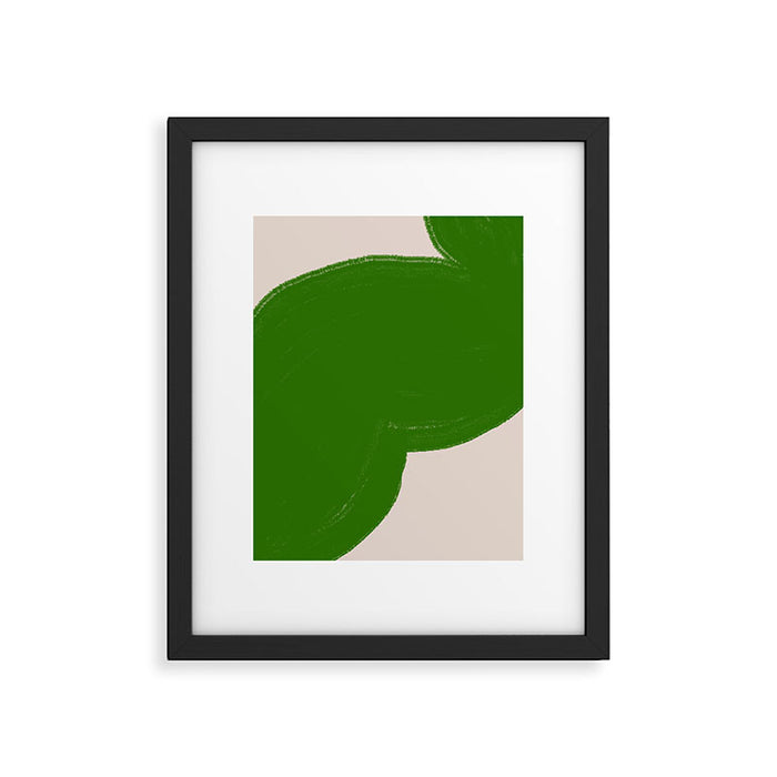 Green Summer Vibrant Shape Framed Art Print Gallery Image 1