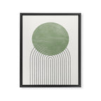 Green Sun Positive Vibe  Framed Canvas Print Gallery Image 6