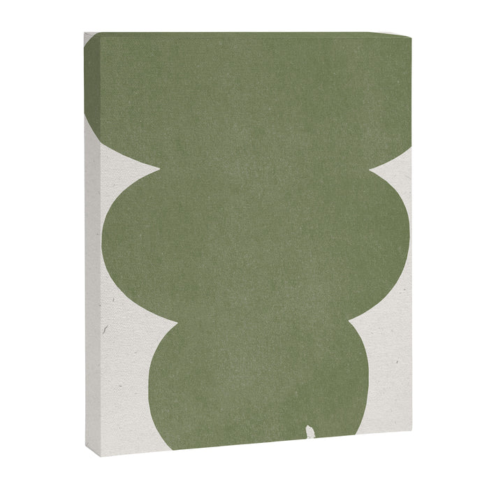 Greeny Modern Form Canvas Print Gallery Image 1