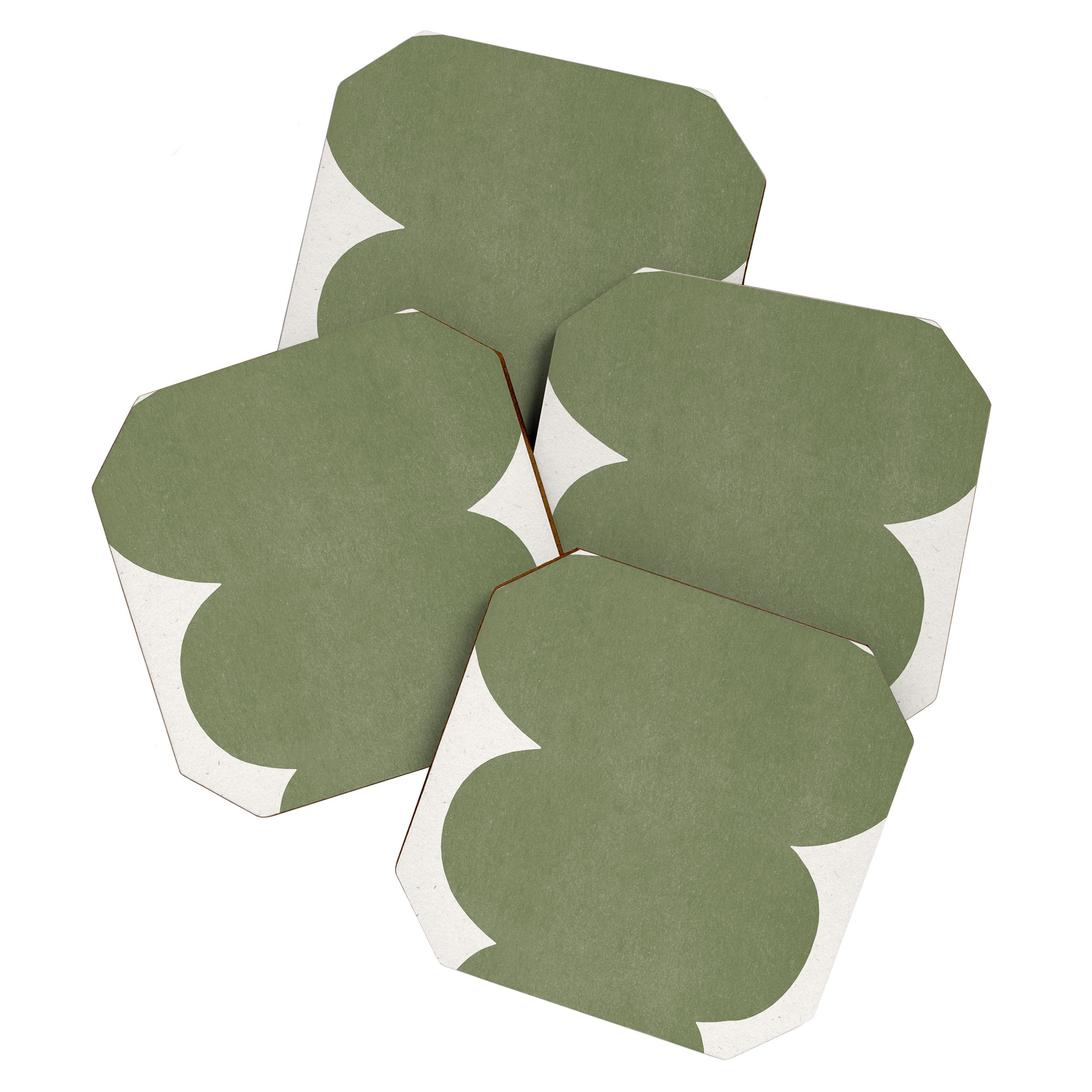 Greeny Modern Form Coaster Gallery Image 1