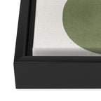 Greeny Modern Form Framed Canvas Print Gallery Image 3