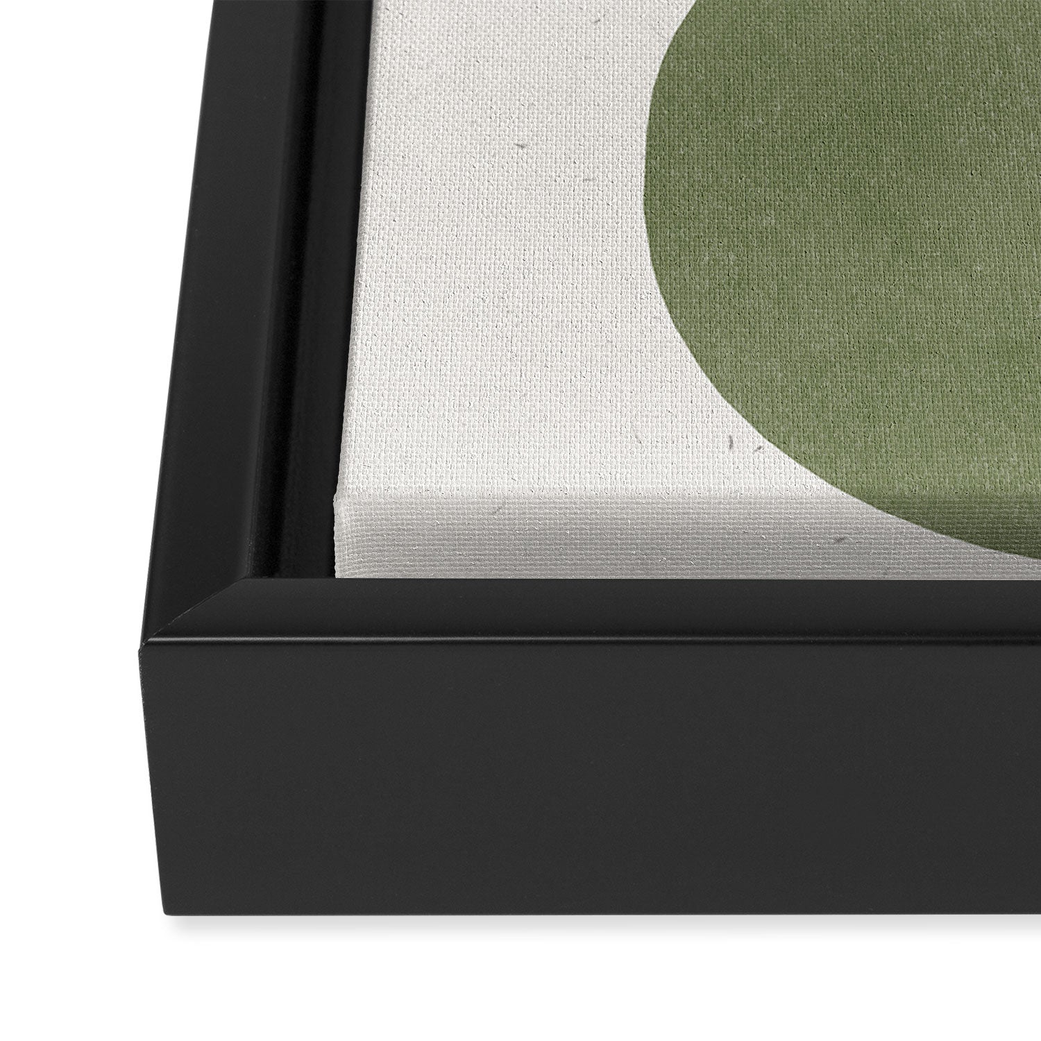 Greeny Modern Form Framed Canvas Print Gallery Image 3
