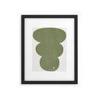 Greeny Modern Form Framed Art Print Gallery Image 5