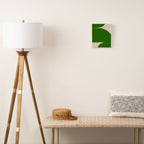 Greeny Shapes  Canvas Print Gallery Image 2