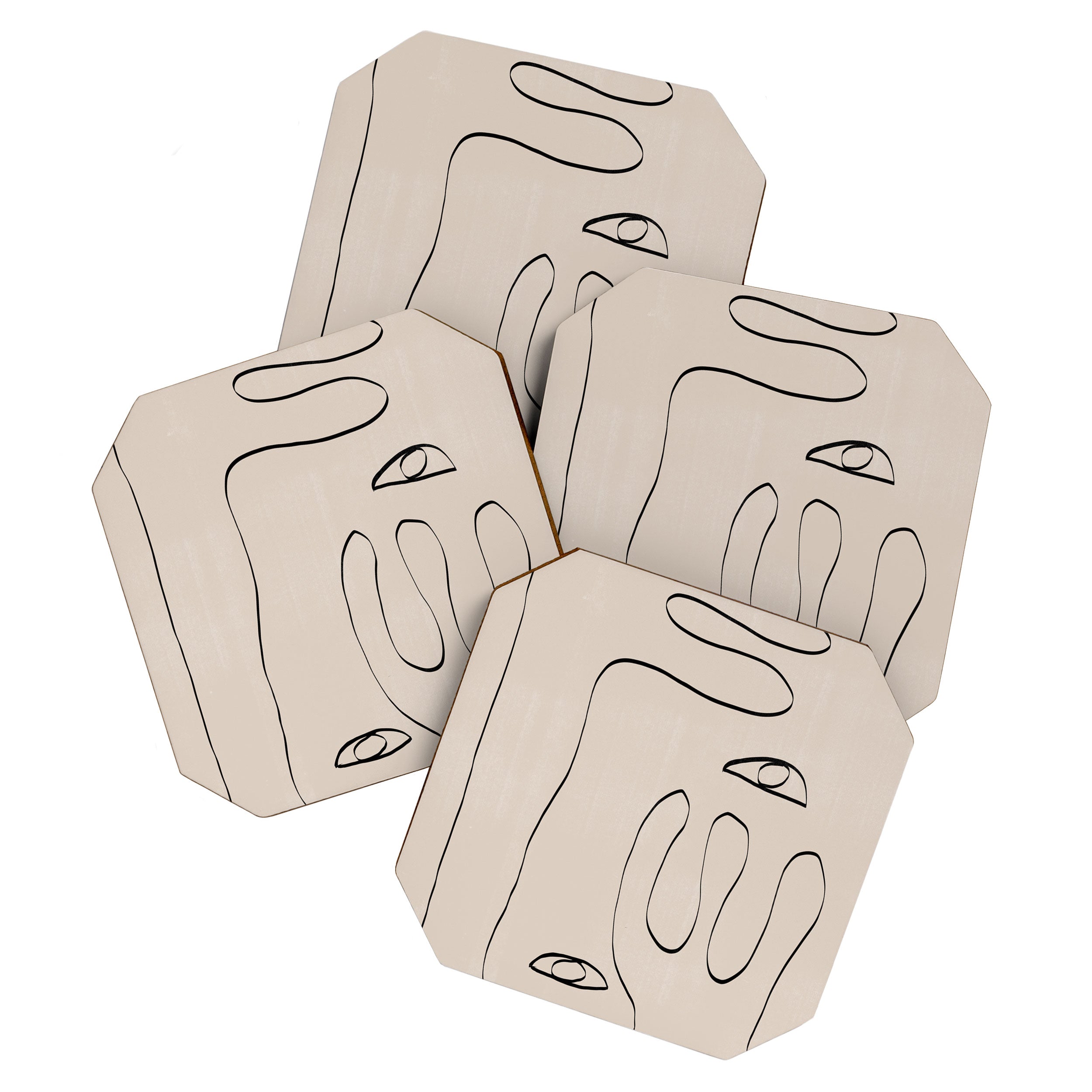 Her, Abstract Face Coaster Gallery Image 1