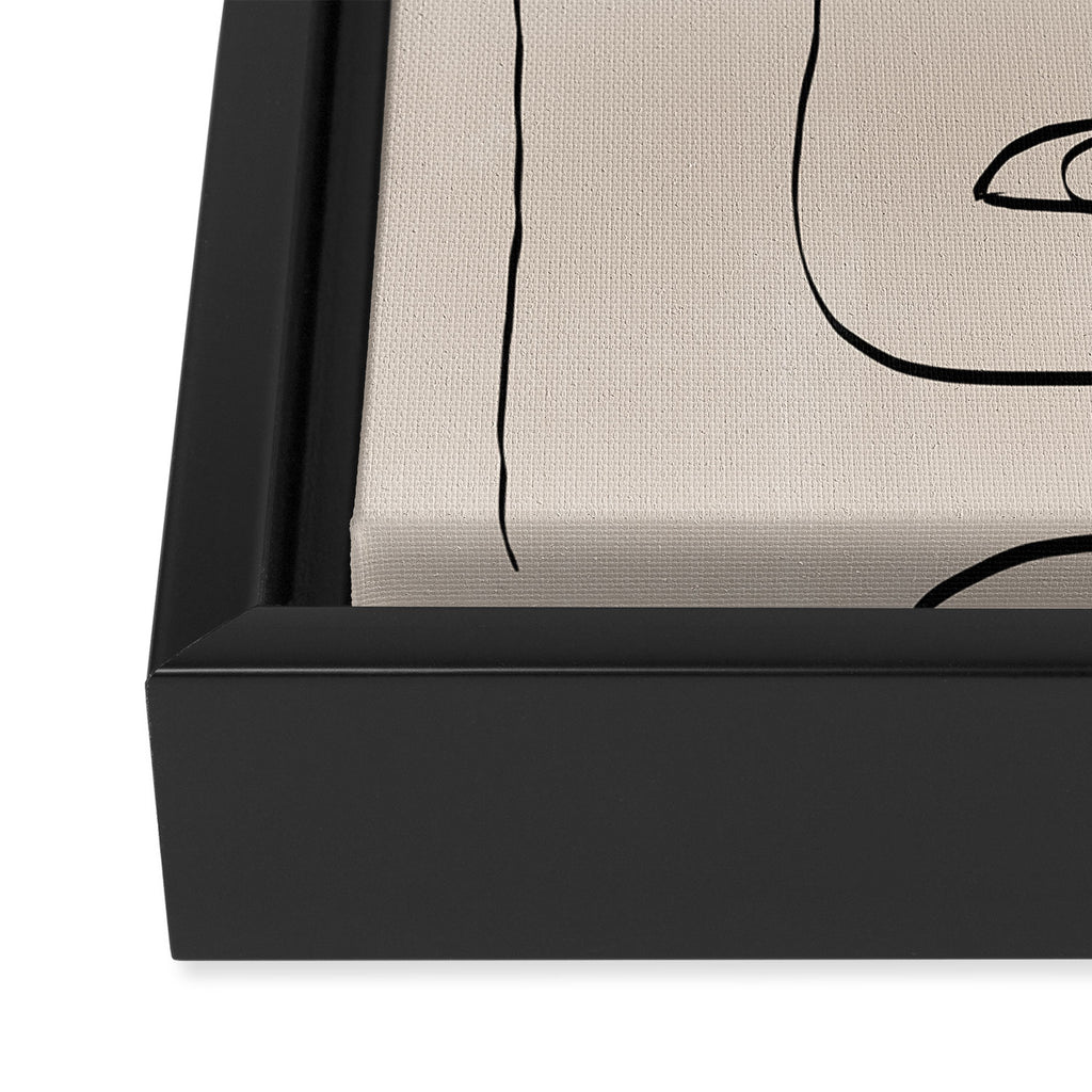 Her, Abstract Face Framed Canvas Print Gallery Image 3