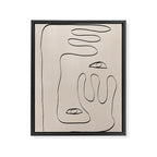Her, Abstract Face Framed Canvas Print Gallery Image 6