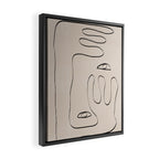 Her, Abstract Face Framed Canvas Print Gallery Image 2
