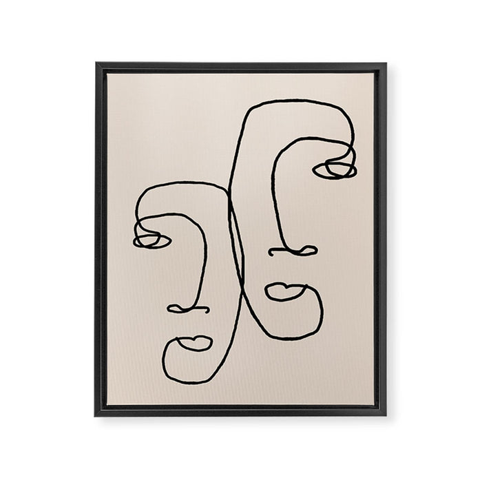 I look over at you Framed Canvas Print Gallery Image 1