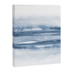 Indigo Clouds, Blue Abstract Art Canvas Print Gallery Image 6