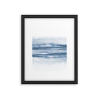 Indigo Clouds, Blue Abstract Art Framed Art Print Gallery Image 5