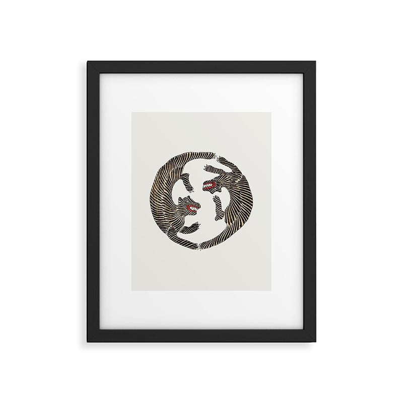 Japanese Tiger Framed Art Print Gallery Image 5