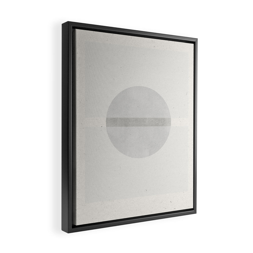 Japanese Zen Paper Collage Framed Canvas Print Gallery Image 2