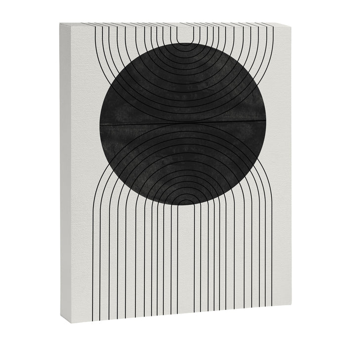 Line Art and Circle Canvas Print Gallery Image 1