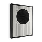 Line Art and Circle Framed Canvas Print Gallery Image 2