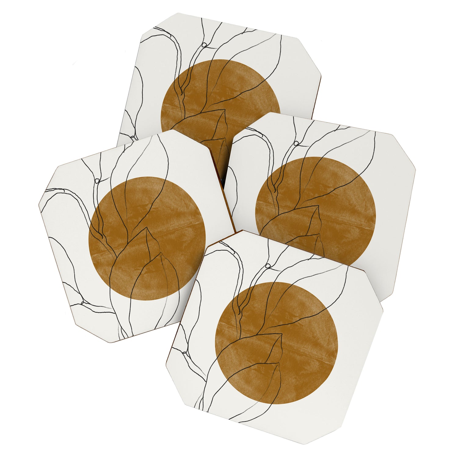 Line Art Home Plant Coaster Gallery Image 1
