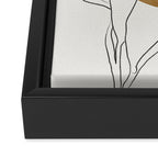 Line Art Home Plant Framed Canvas Print Gallery Image 3