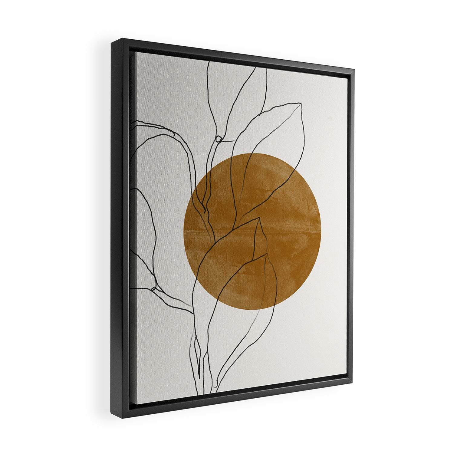 Line Art Home Plant Framed Canvas Print Gallery Image 2