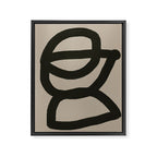 Line Art Modern Shape Graphic Framed Canvas Print Gallery Image 6