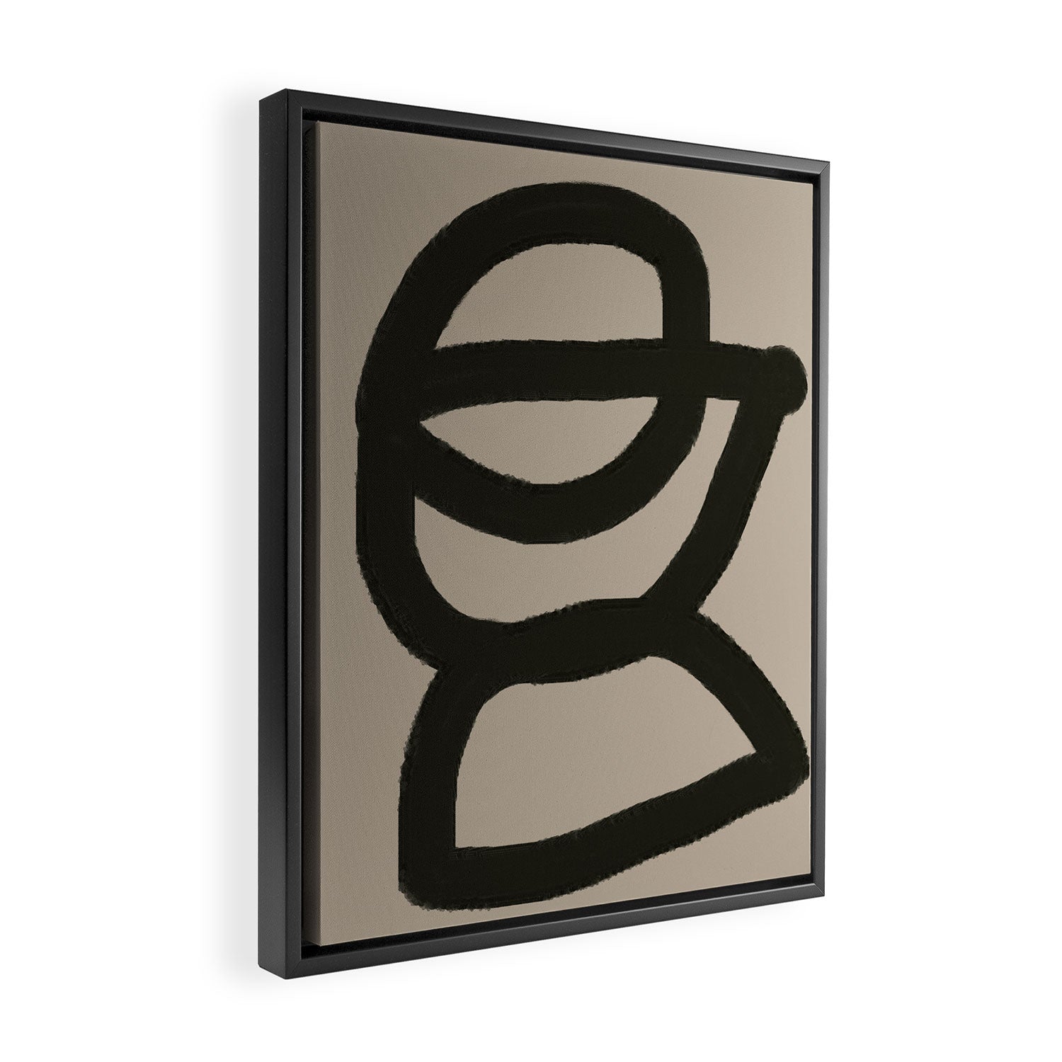 Line Art Modern Shape Graphic Framed Canvas Print Gallery Image 2