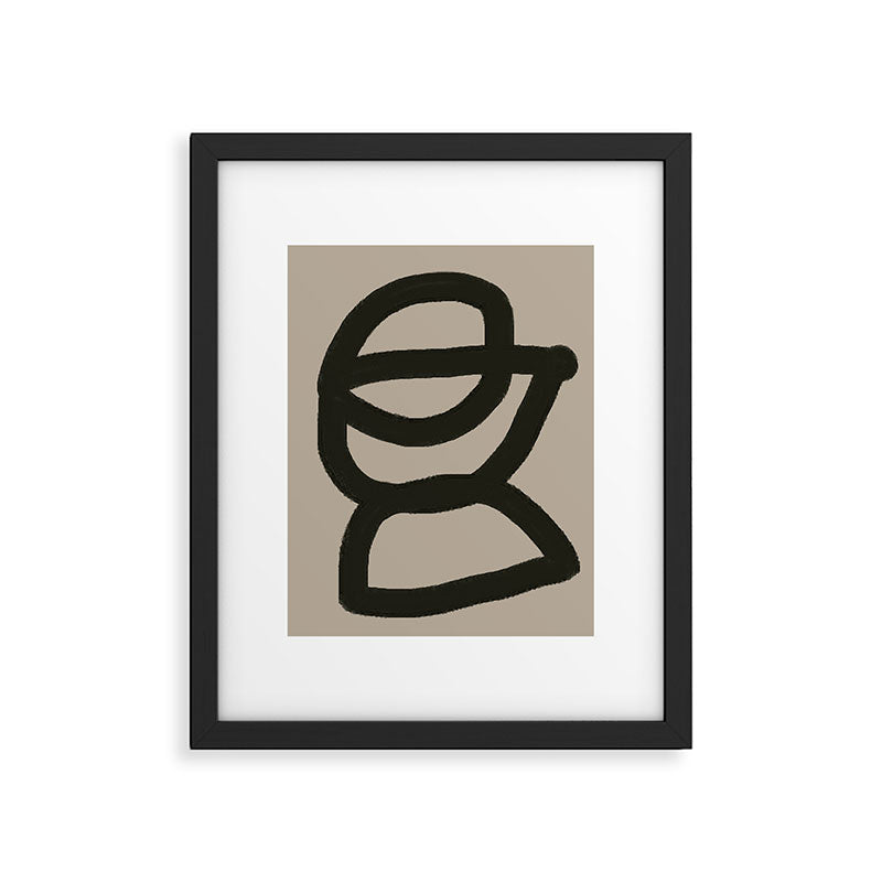 Line Art Modern Shape Graphic Framed Art Print Gallery Image 5