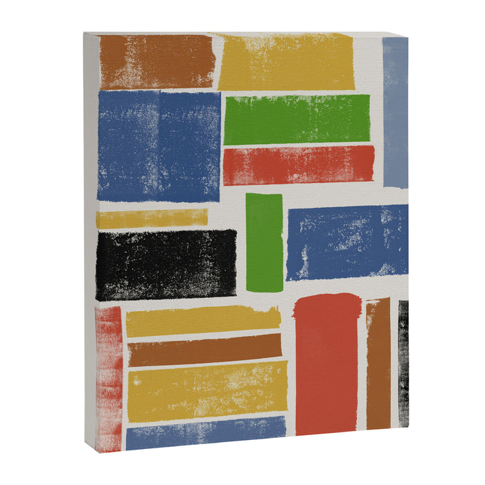 Lino Cut Balance Canvas Print Gallery Image 1