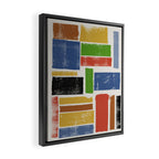 Lino Cut Balance Framed Canvas Print Gallery Image 2