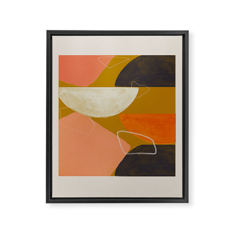 Mid Century Abstract  Framed Canvas Print Gallery Image 6