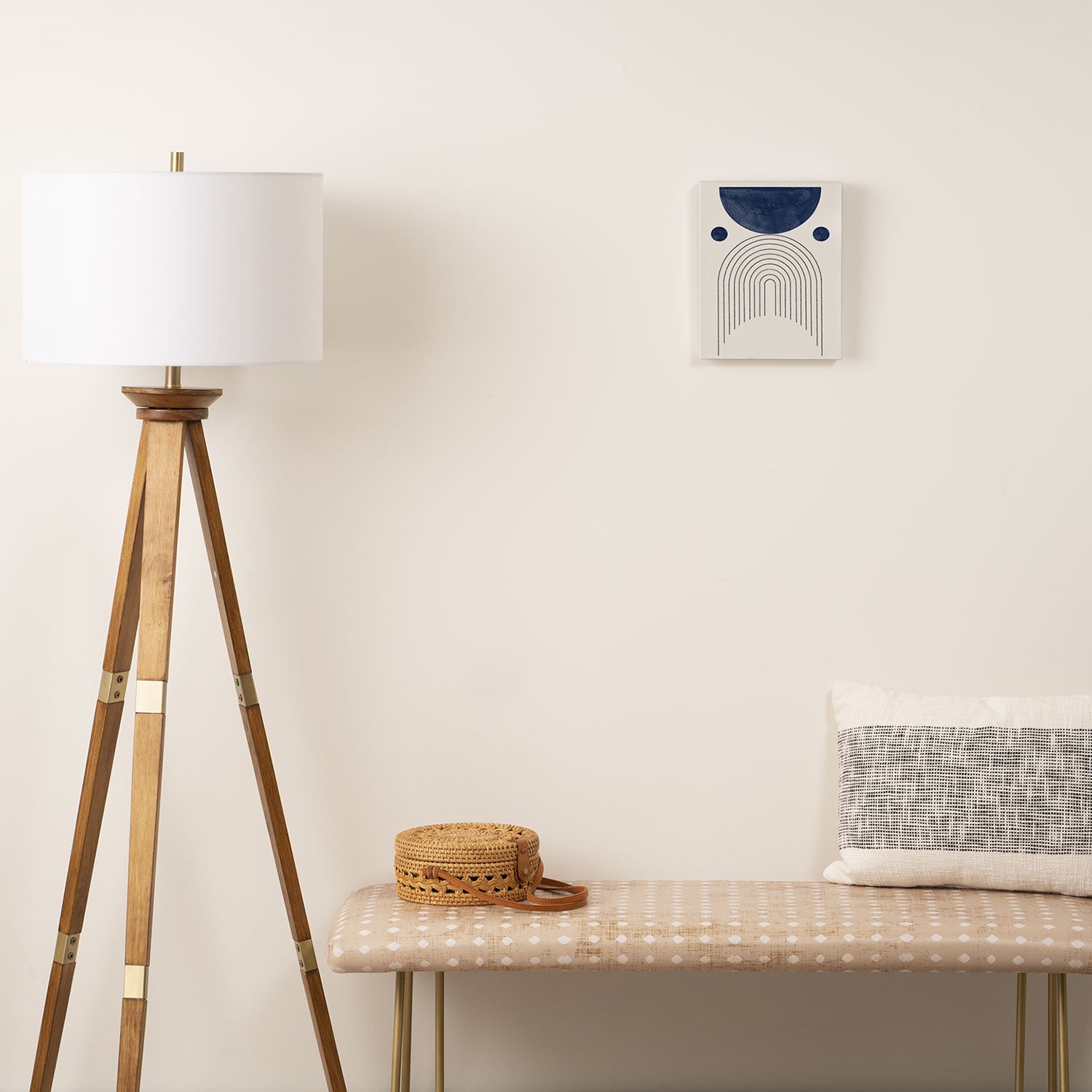 Mid Century Modern Arch & Moon Canvas Print Gallery Image 2