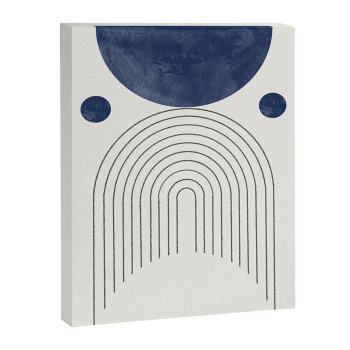 Mid Century Modern Arch & Moon Canvas Print Gallery Image 1