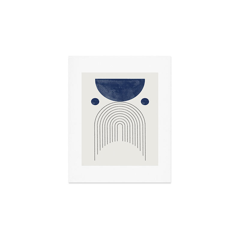 Mid Century Modern Arch & Moon Art Print Gallery Image 1