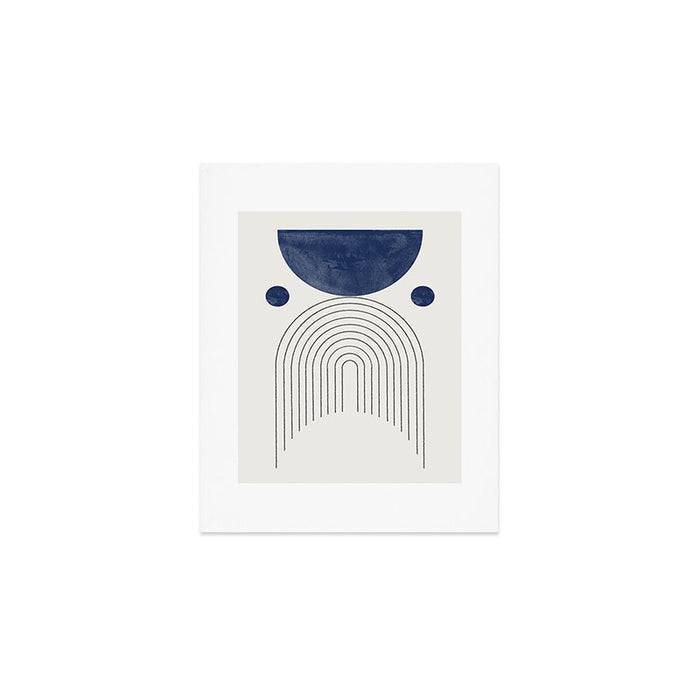 Mid Century Modern Arch & Moon Art Print Gallery Image 1