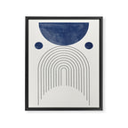 Mid Century Modern Arch & Moon Framed Canvas Print Gallery Image 6