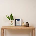 Mid Century Modern Arch & Moon Framed Canvas Print Gallery Image 4