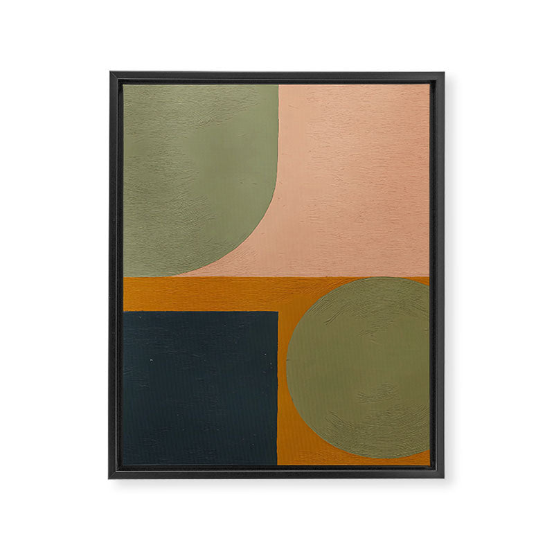 Mid Century Modern Balance Framed Canvas Print Gallery Image 8