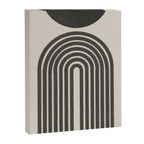 Mid Century Modern Beige and Black  Canvas Print Gallery Image 6