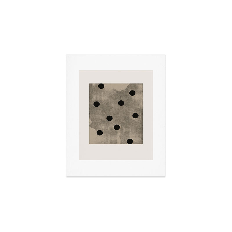 Mid Century Modern Dots Art Print Gallery Image 1