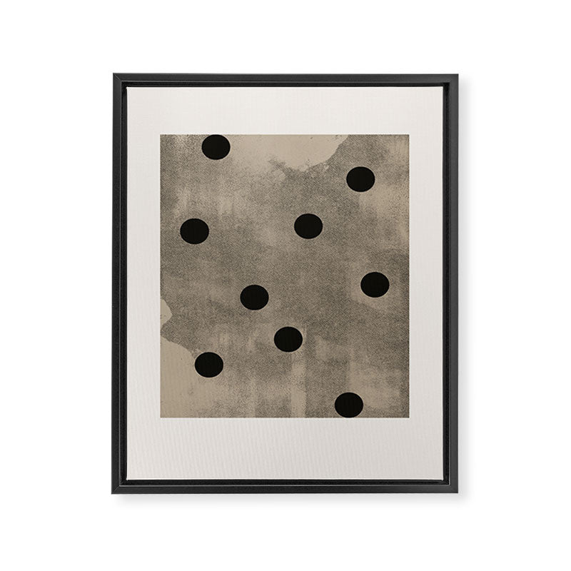 Mid Century Modern Dots Framed Canvas Print Gallery Image 6