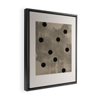 Mid Century Modern Dots Framed Canvas Print Gallery Image 2