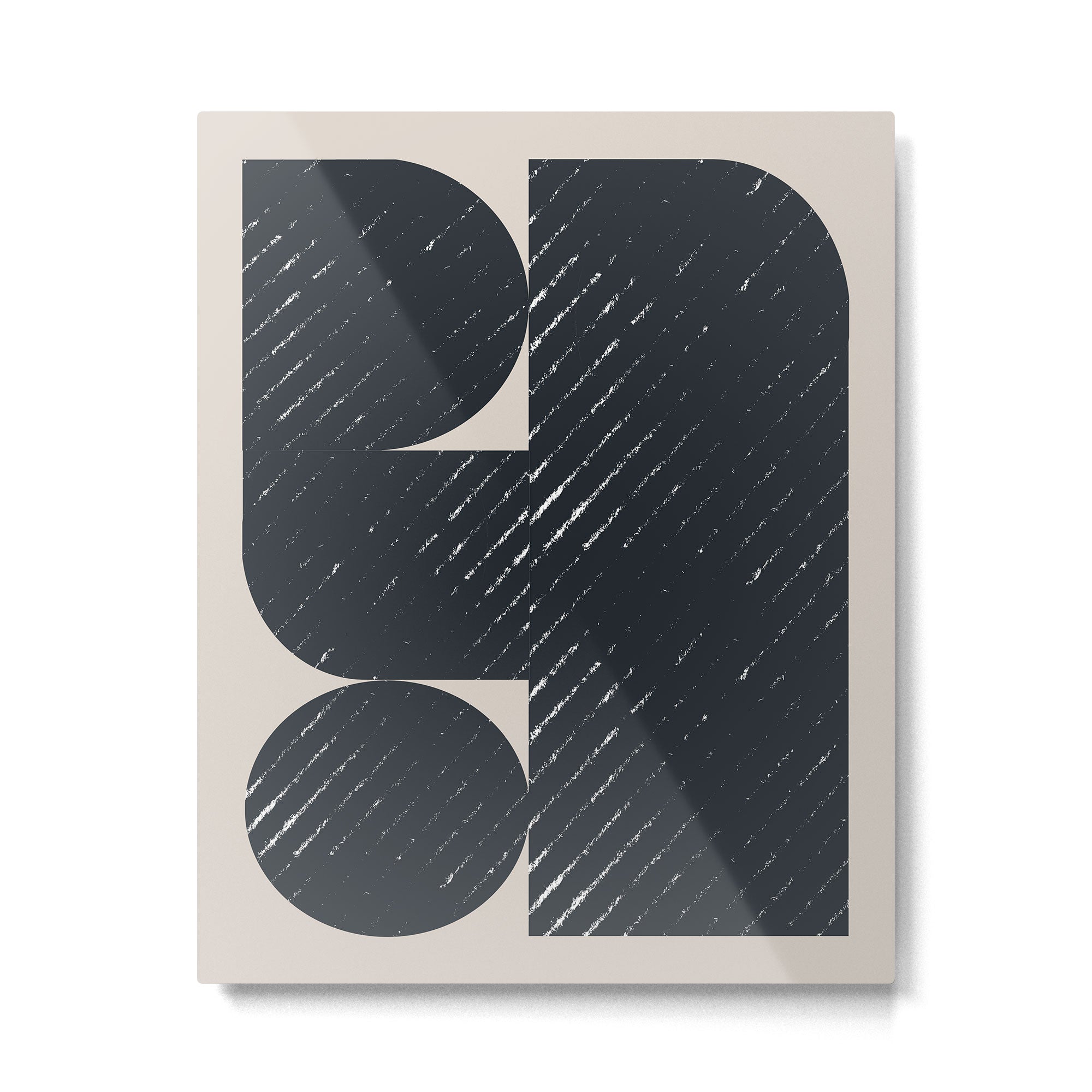 Mid Century Modern Geometric Shape  Metal Print Gallery Image 4