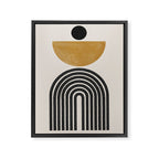 Mid Century Modern Graphic Framed Canvas Print Gallery Image 6