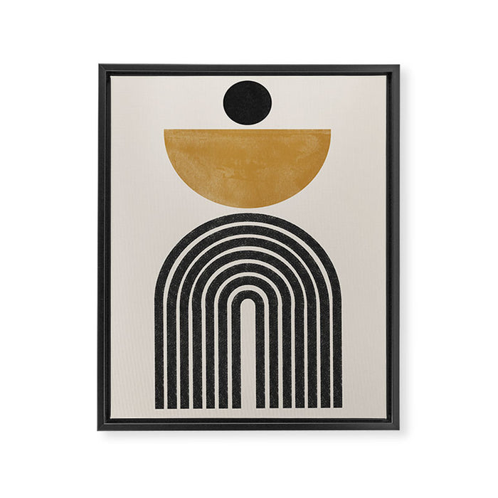Mid Century Modern Graphic Framed Canvas Print Gallery Image 1