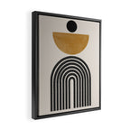 Mid Century Modern Graphic Framed Canvas Print Gallery Image 2