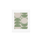 Mid Century Modern Green Geometric Art Print Gallery Image 1