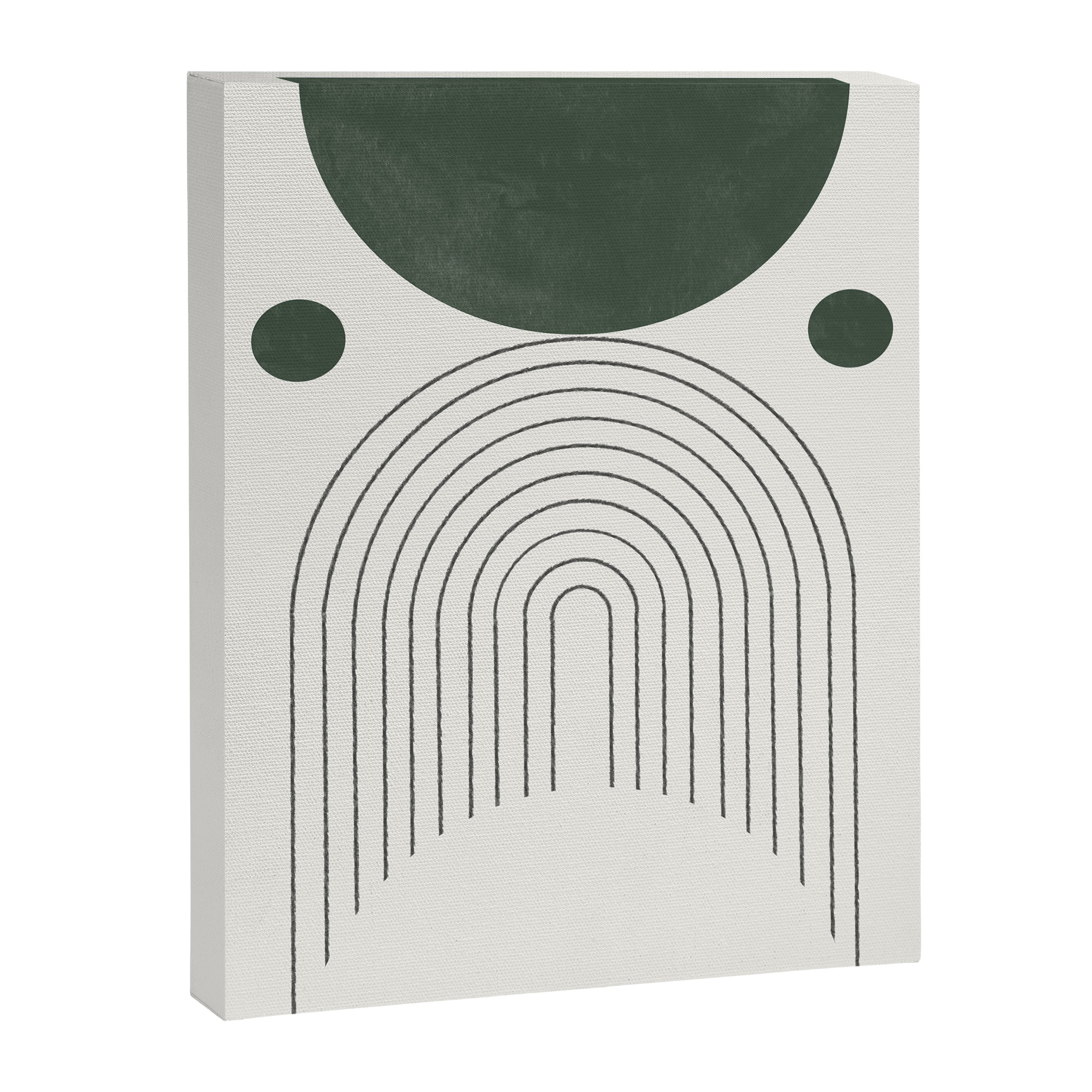 Mid Century Modern Green Canvas Print Gallery Image 6