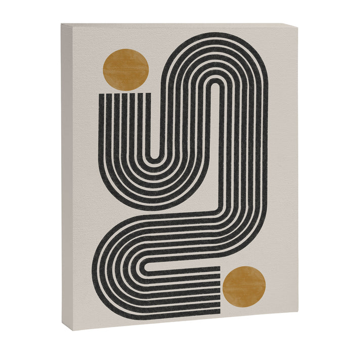 Mid Century Modern Line Canvas Print Gallery Image 1